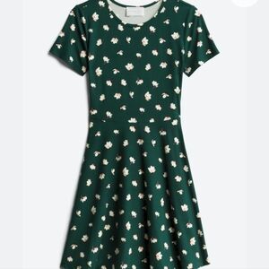 French Grey Lilian Knit Dress  green Floral size L